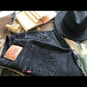 30” 517 Levis Cutoff Short Leather Laced Pocket